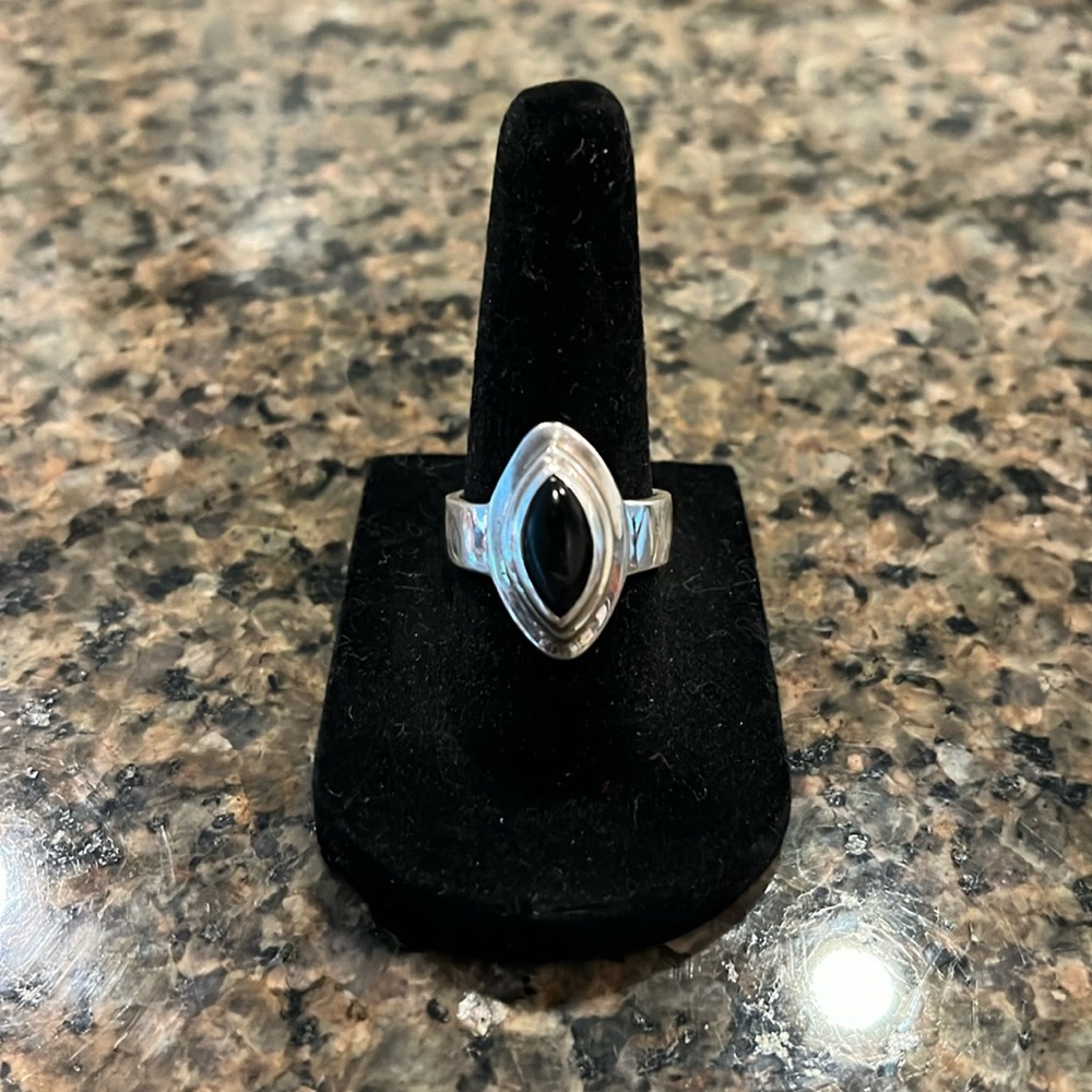 Sterling Silver and Black Onyx Ring